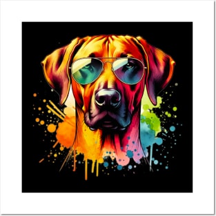 Watercolor Rhodesian Ridgeback Posters and Art